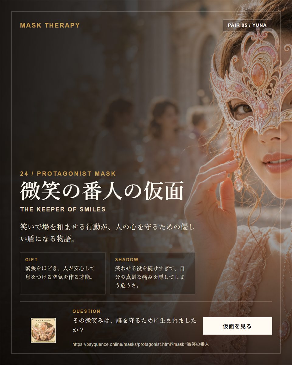 仮面セラピーのビジュアル